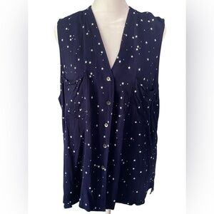 Rock& Republic button down shirt star design size M